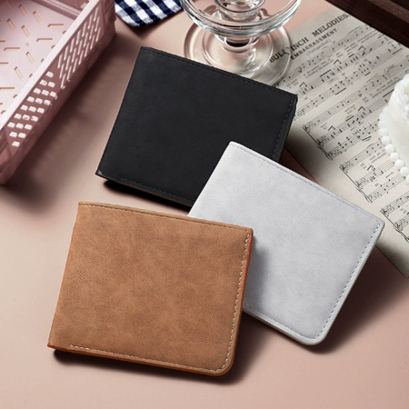 簡約柔感超薄短夾