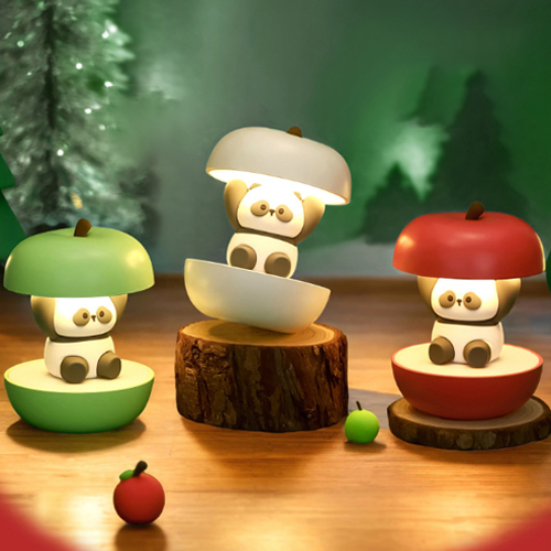 蘋果貓熊小夜燈