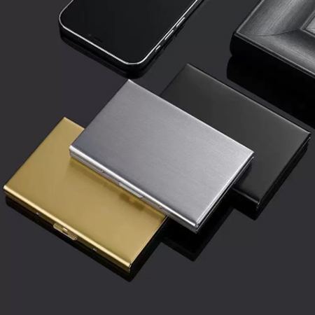 鋼悍防盜拉絲金屬卡夾