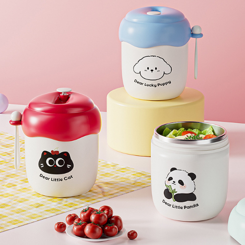 304不鏽鋼萌趣早餐輕食杯