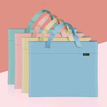 雙層拉鍊手提文件袋