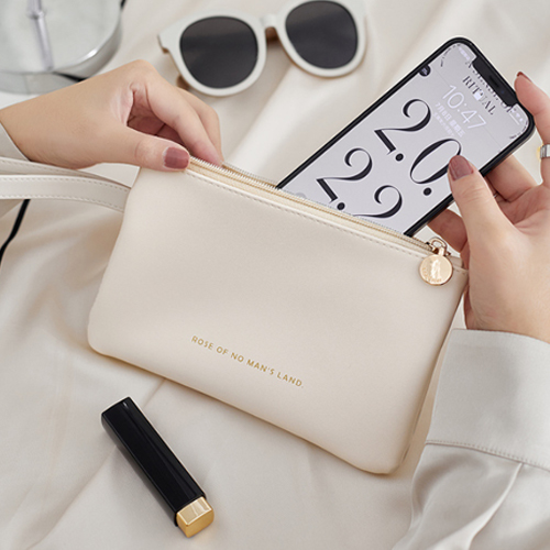 絲滑感拉鍊手持手機包