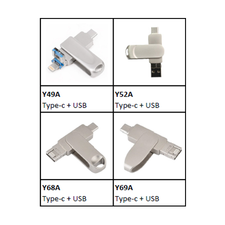 OTG 旋轉金屬隨身碟