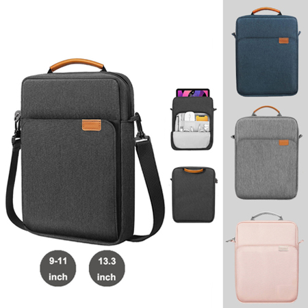 平板單肩斜背收納包