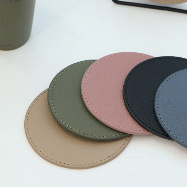 莫蘭迪雙面皮質杯墊