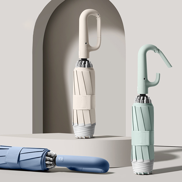 環扣反向自動摺疊傘