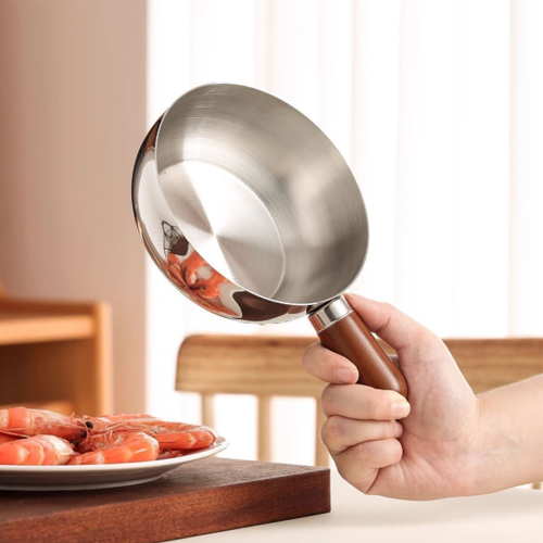 316不鏽鋼桃木泡麵鍋