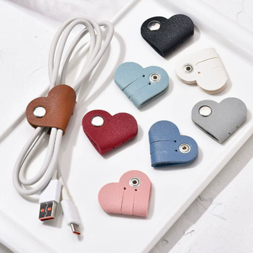 愛心皮革集線扣