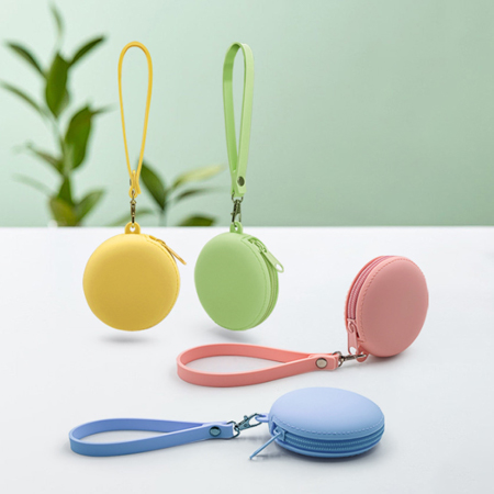 馬卡龍矽膠零錢包