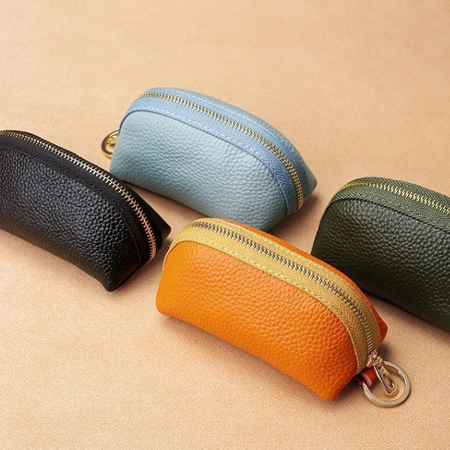 極簡皮革鑰匙包