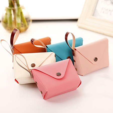 愛小巧皮革零錢包