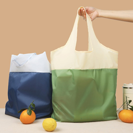 雙色輕量折疊購物袋