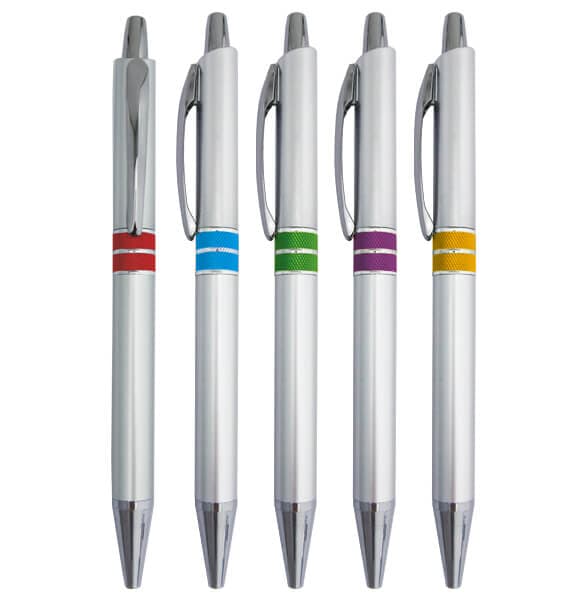 CRC-101S 噴銀管亮彩半金屬原子筆